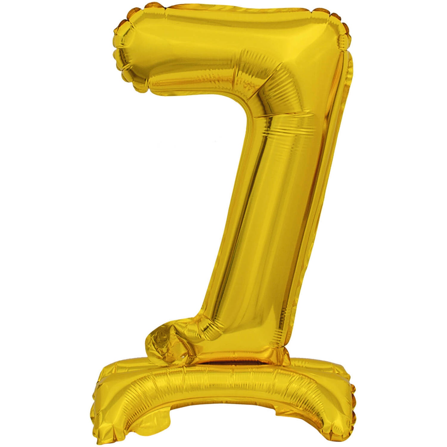 Mini Number 7 Gold Foil Balloon N16 Packaged 37 cm x 22 cm