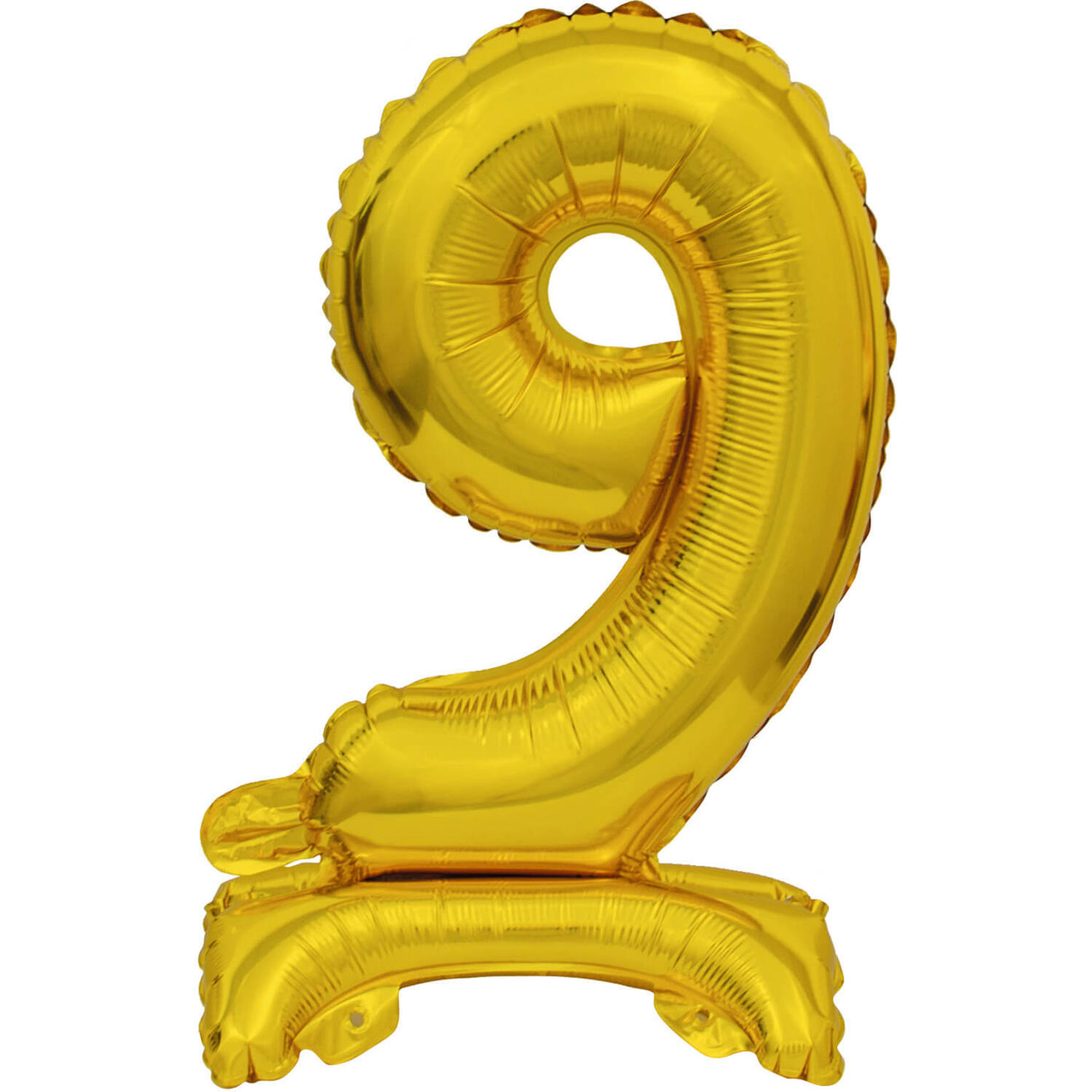 Mini Number 9 Gold Foil Balloon N16 Packaged 36 cm x 22 cm