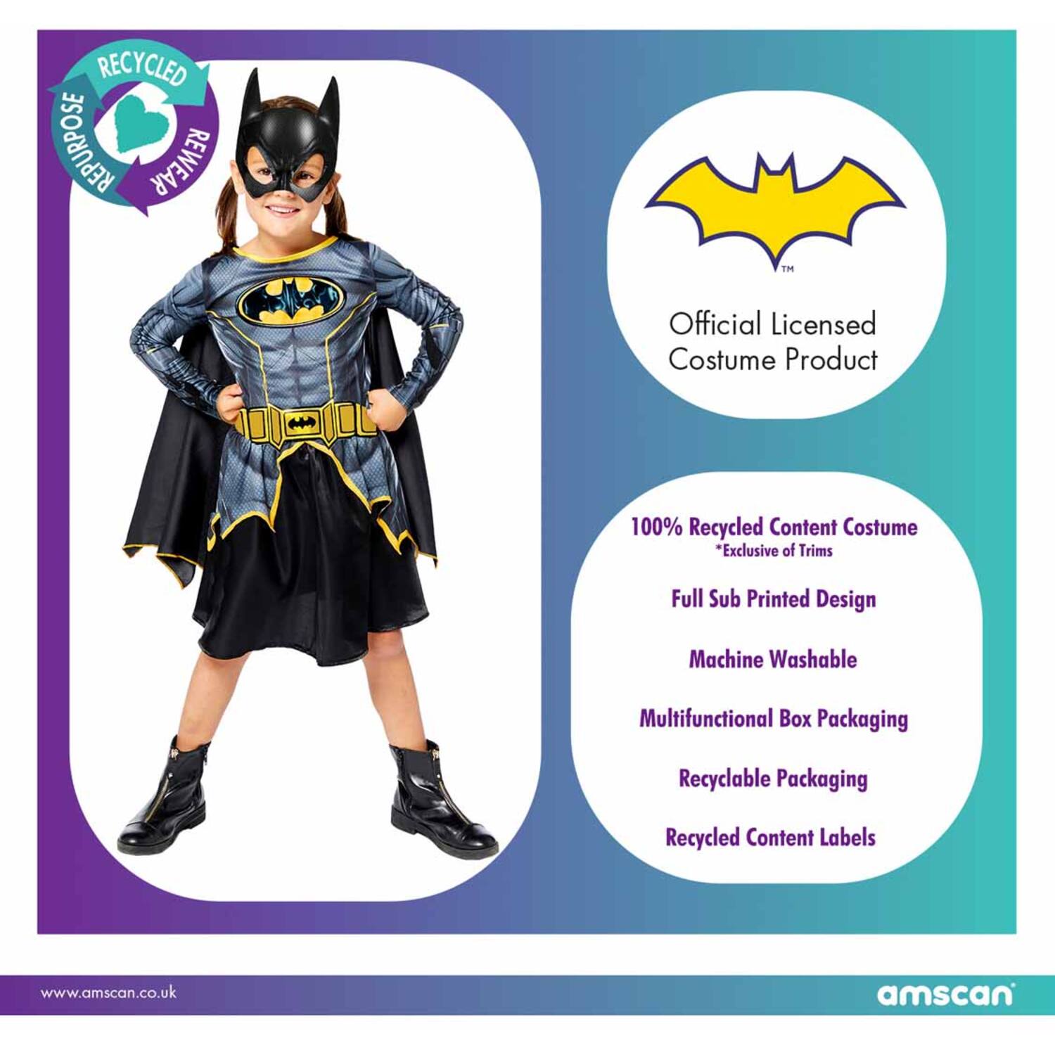 Child Costume  Batgirl Age 3-4 Years