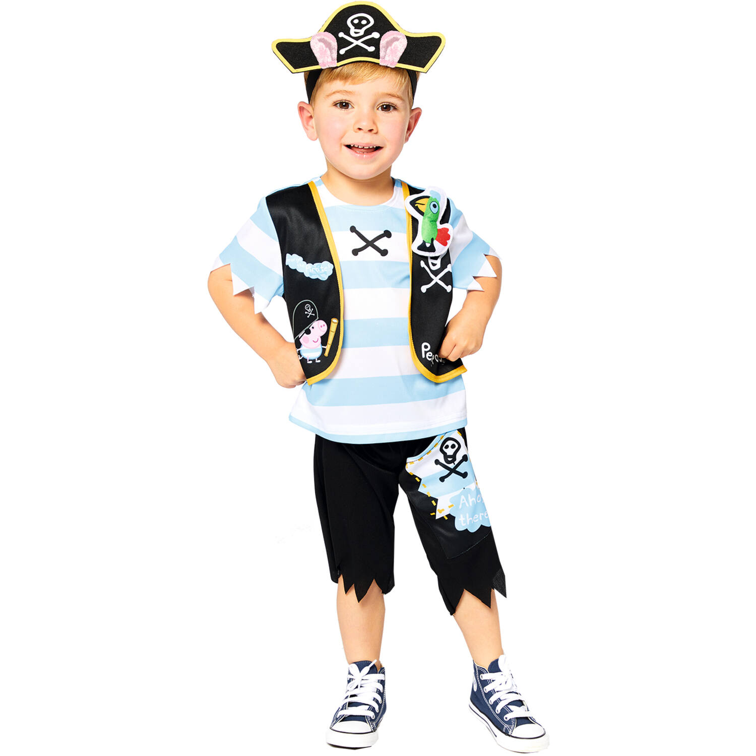 Child Costume Peppa Pig George Pirate Age 2-3 Years