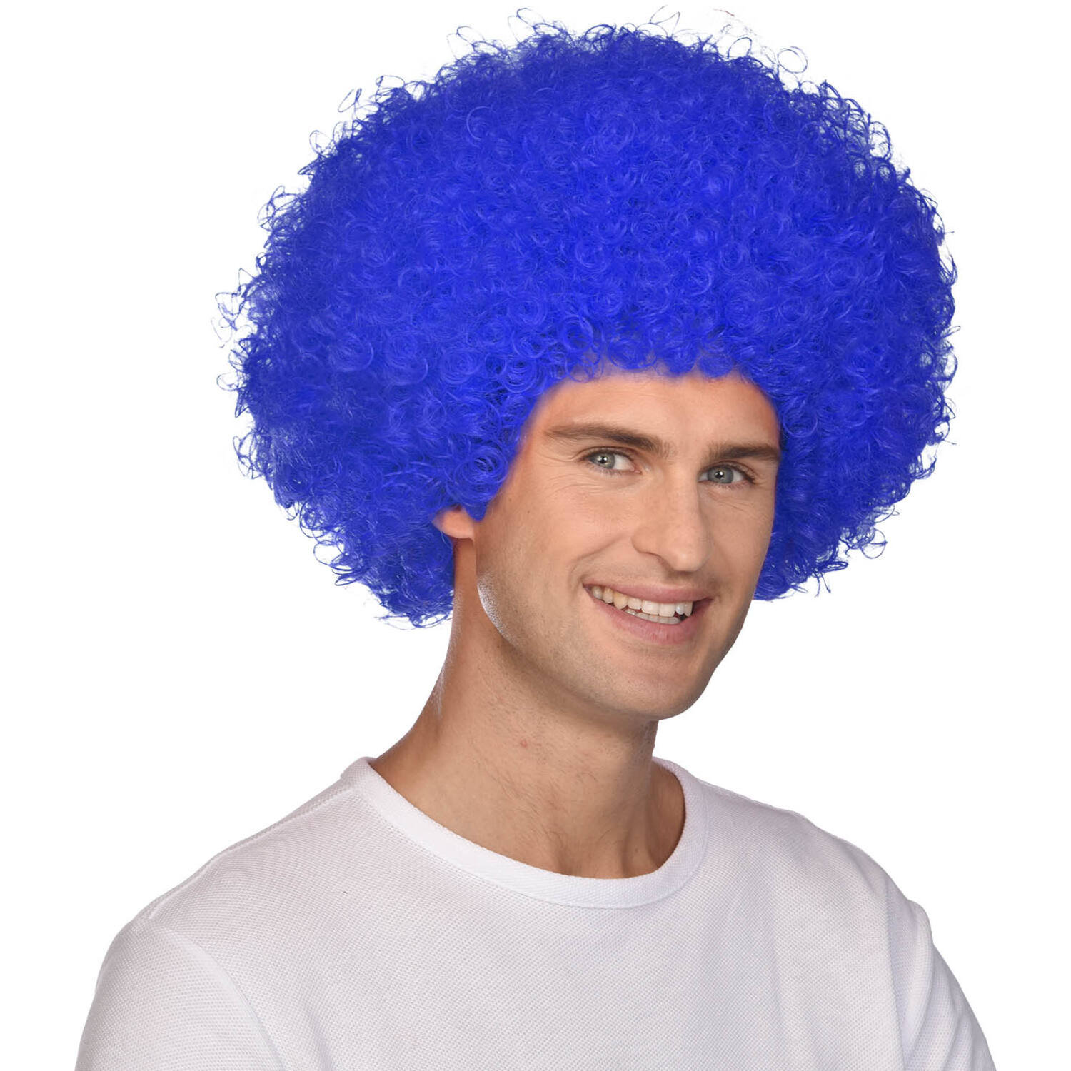 Costume Accessory Afro Wig Blue One Size