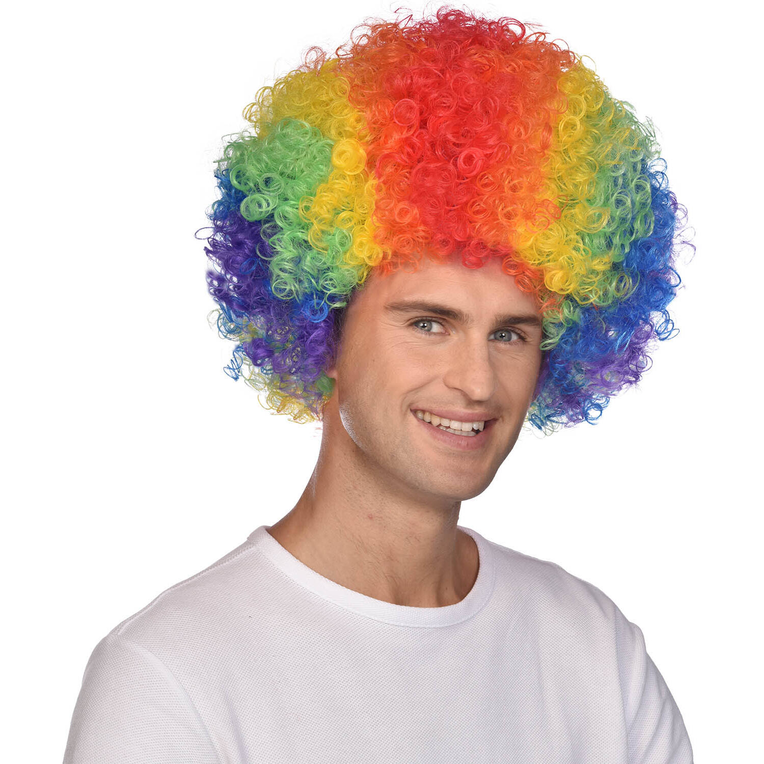 Costume Accessory Afro Wig Rainbow One Size