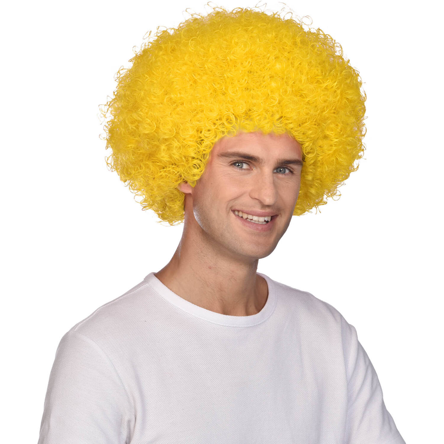 Costume Accessory Afro Wig Yellow One Size