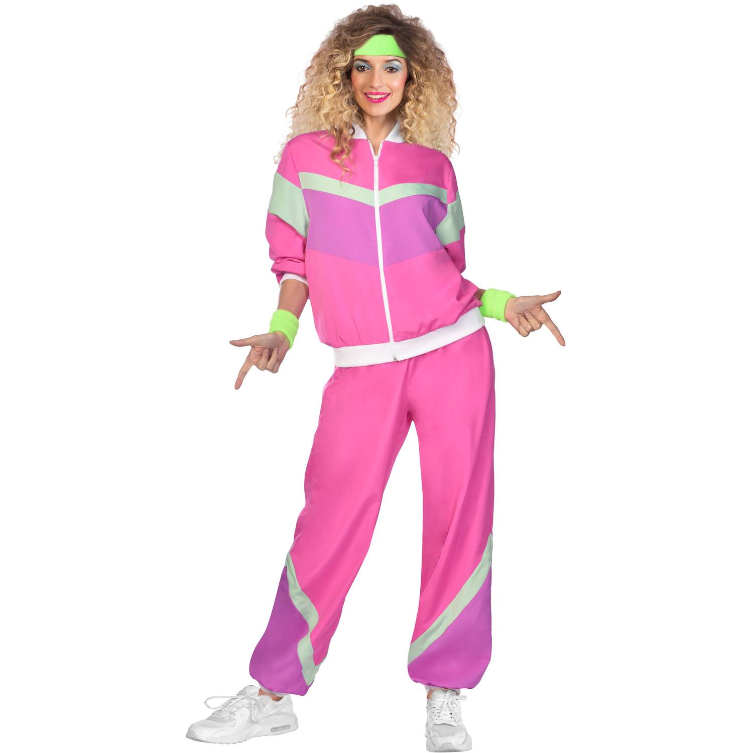 Costume 80's Joggersuit Pink S