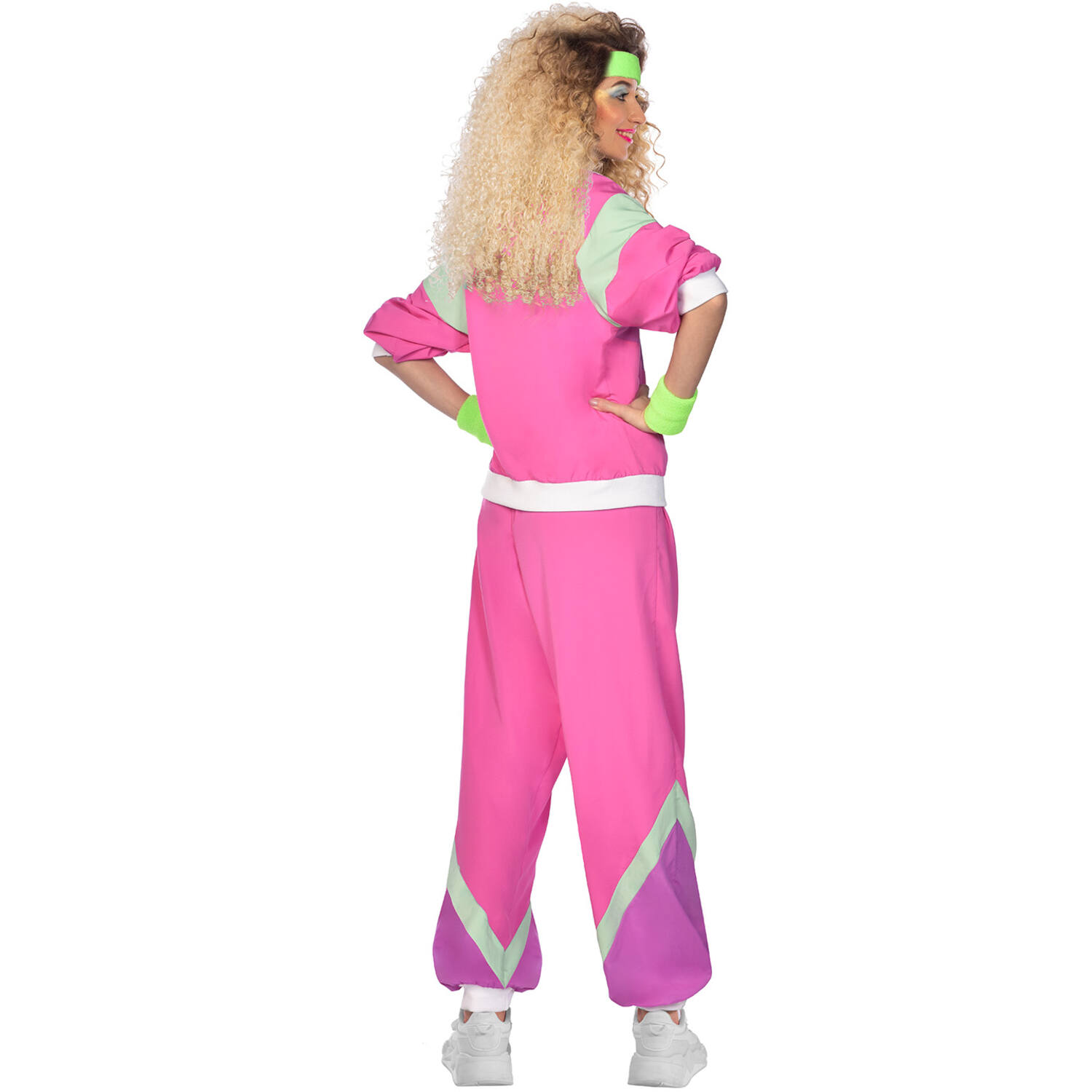 Costume 80's Joggersuit Pink XL