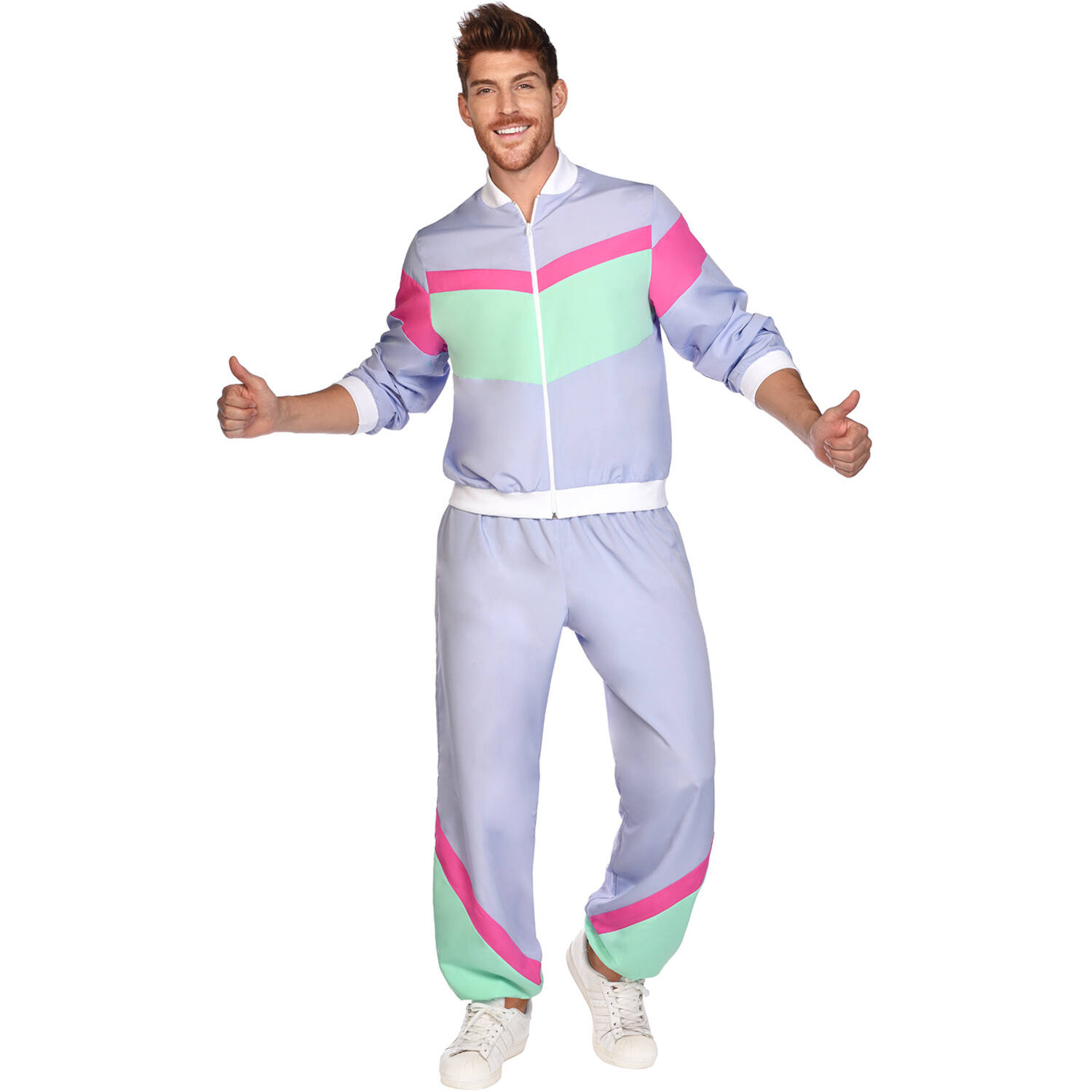 Costume 80's Joggersuit Purple XL