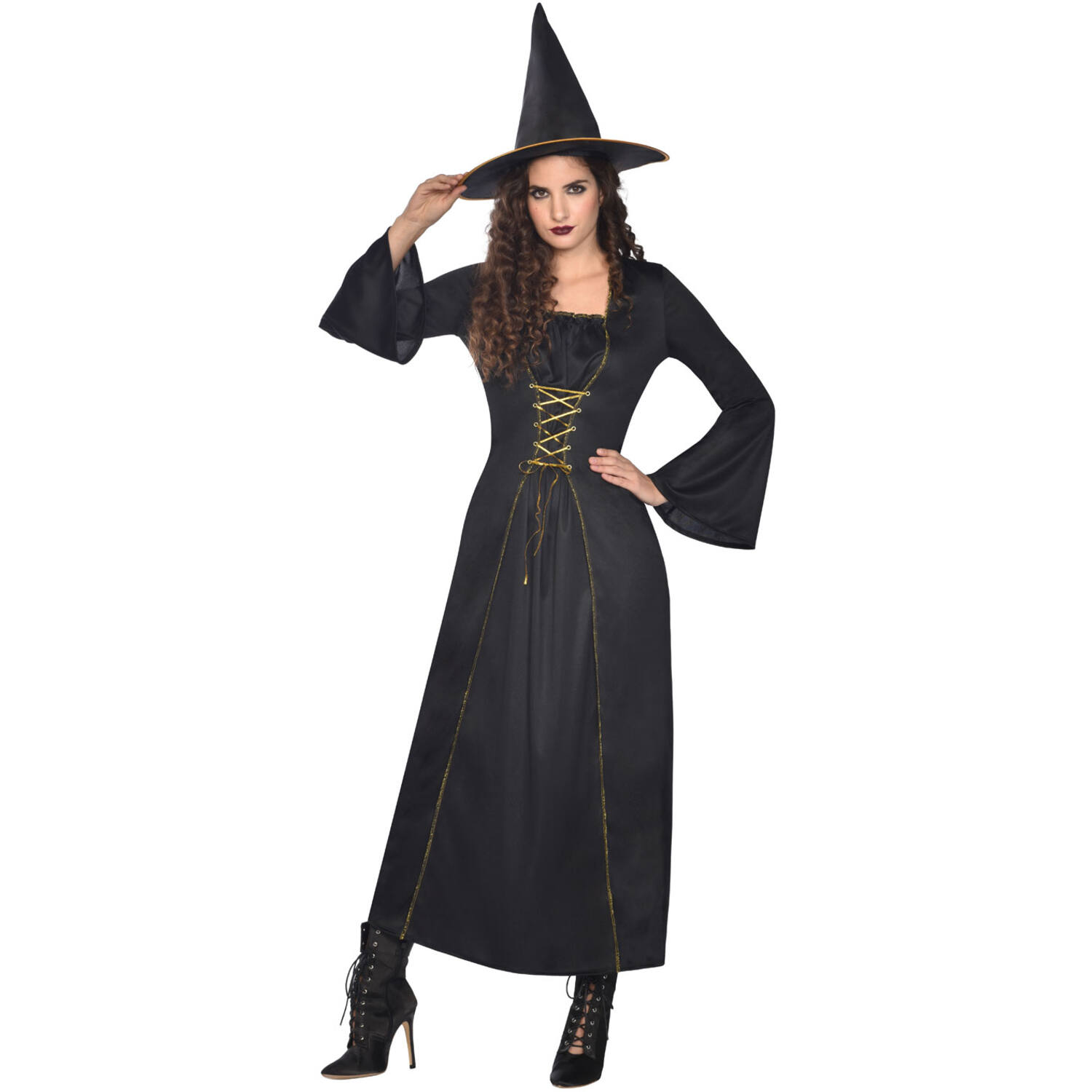 Womens Costume Black Witch Medium/Large