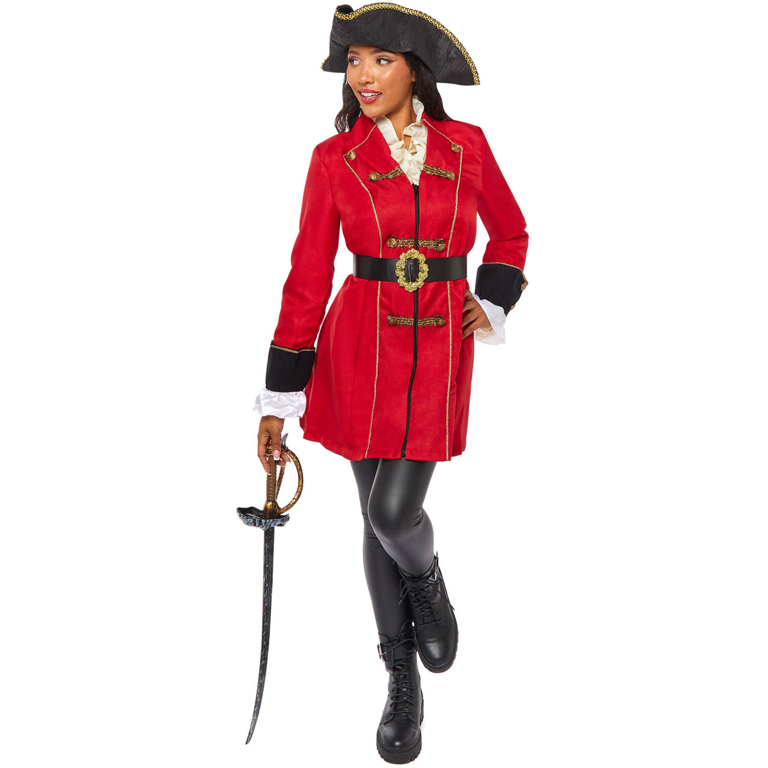 Womens Costume Captain Pirate Ladies Extra Large