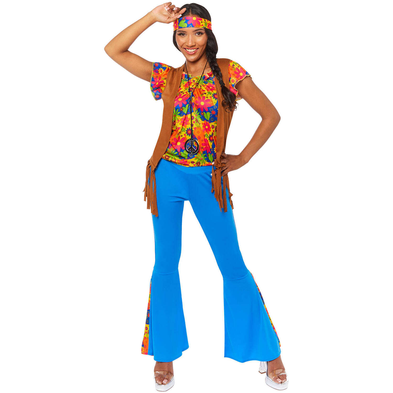Womens Costume HIppie Party Girl Medium