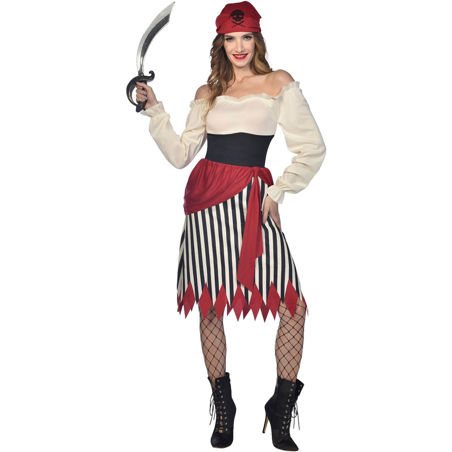 Womens Costume Notorious Pirate lady Medium