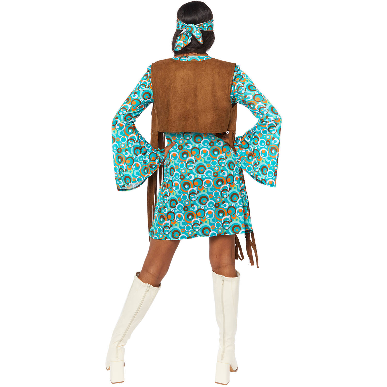 Womens Costume Peace Party Hippie Small
