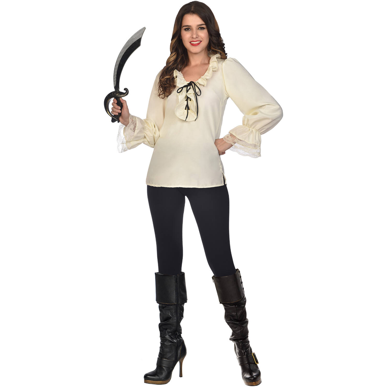 Womens Costume Pirate Blouse Extra Large