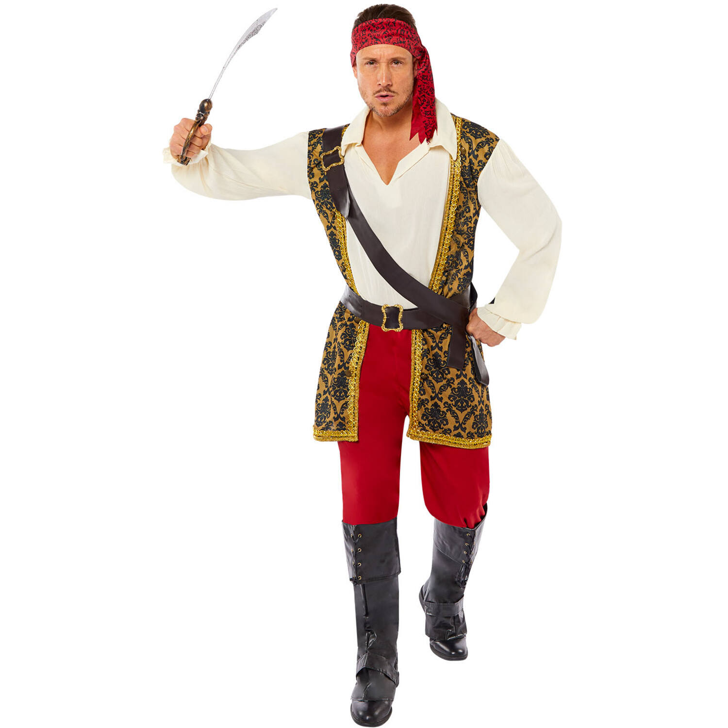 Mens Costume Pirate Shipmate L
