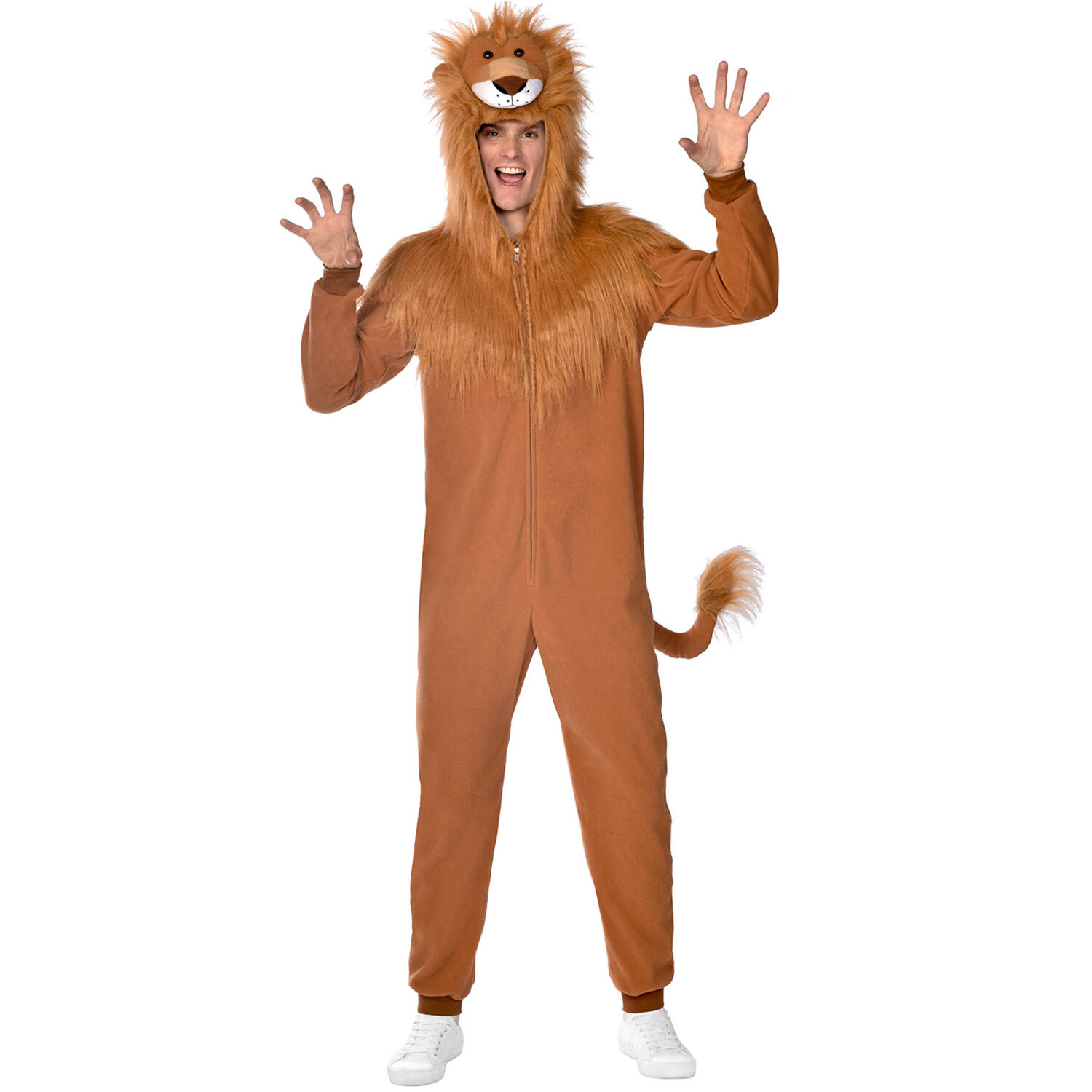 Mens Costume Plush Lion S