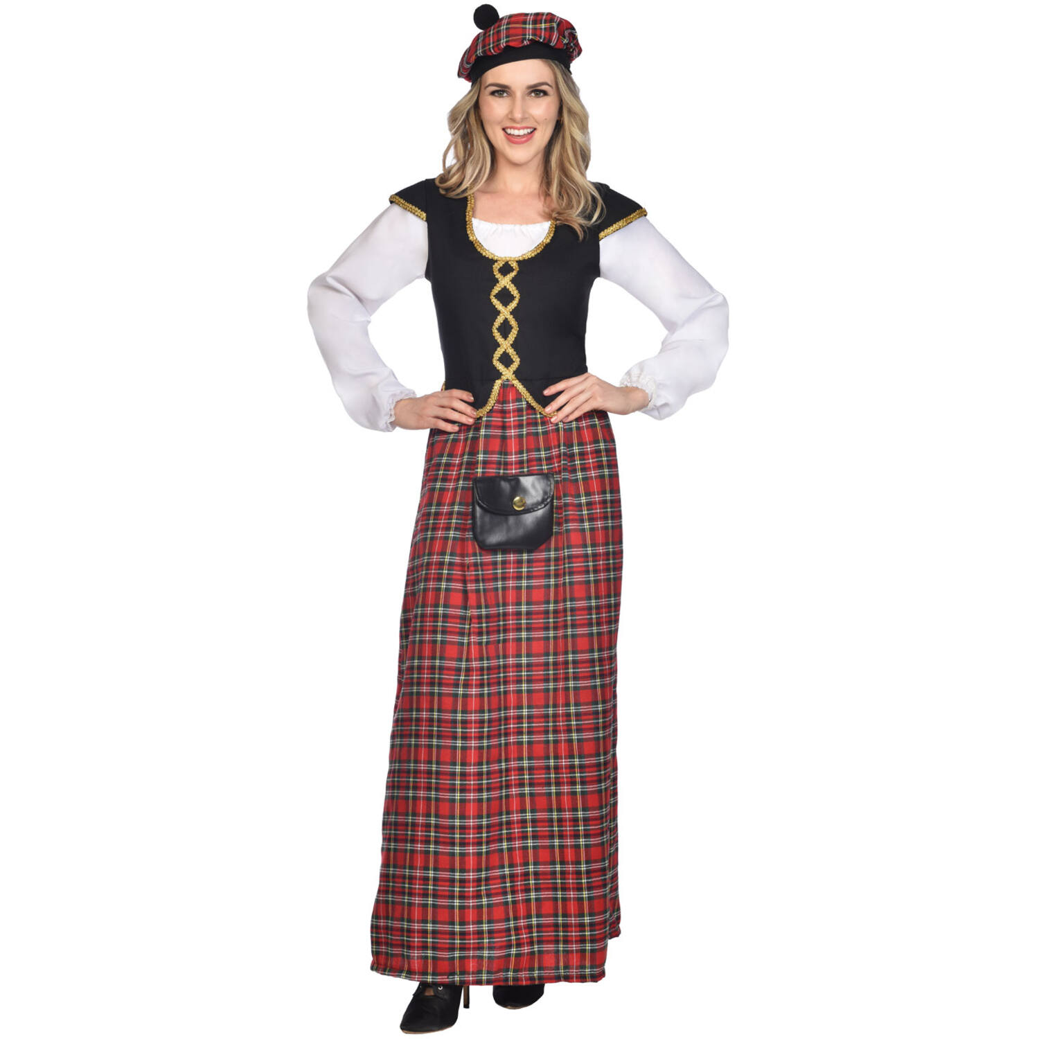 Womens Costume Scottish Lady Medium/Large