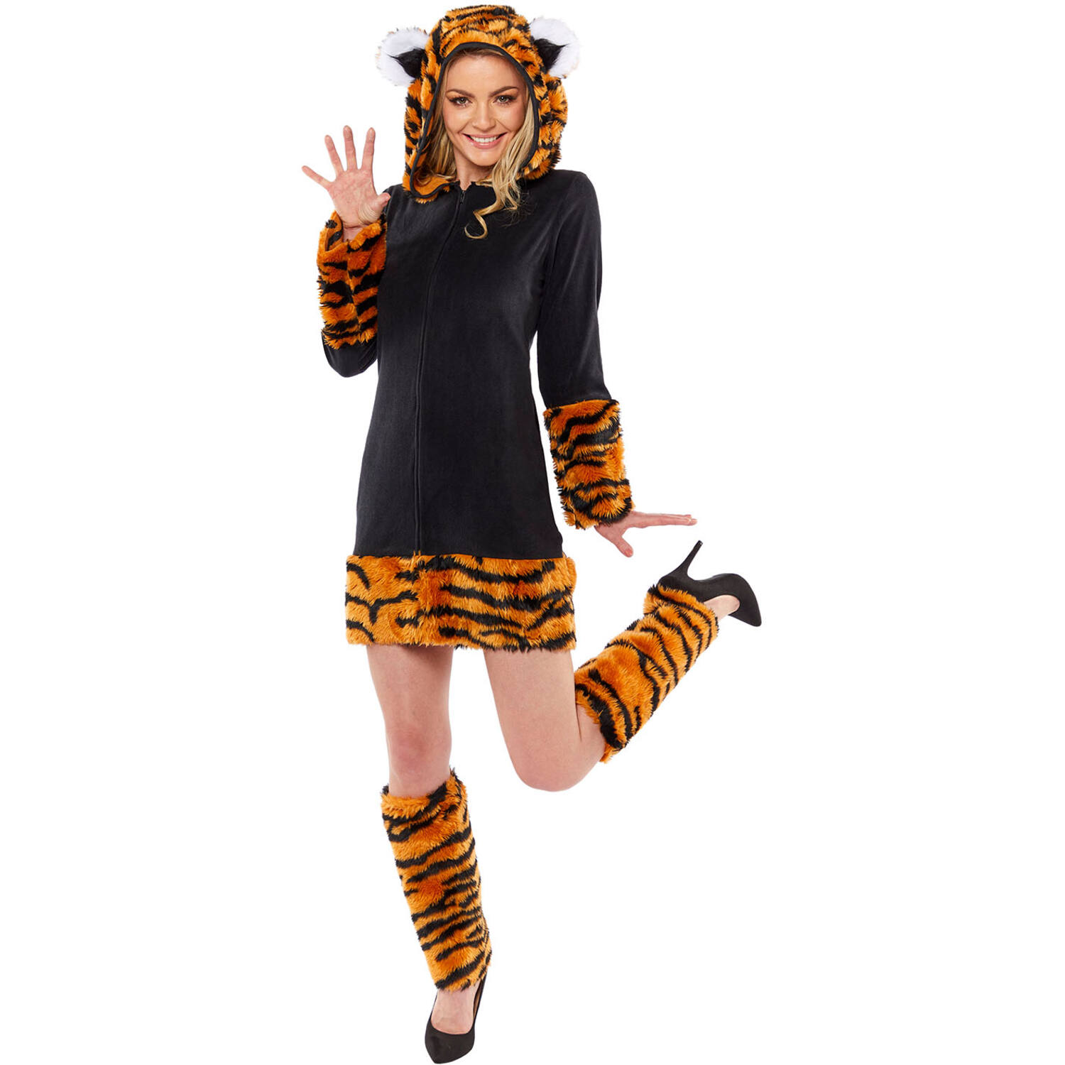 Womens Costume Tigeress Small