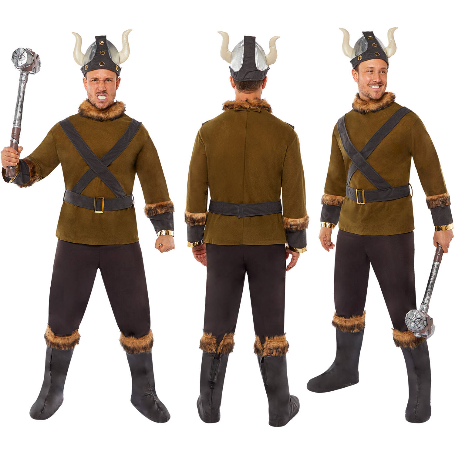 Mens Costume Viking King M