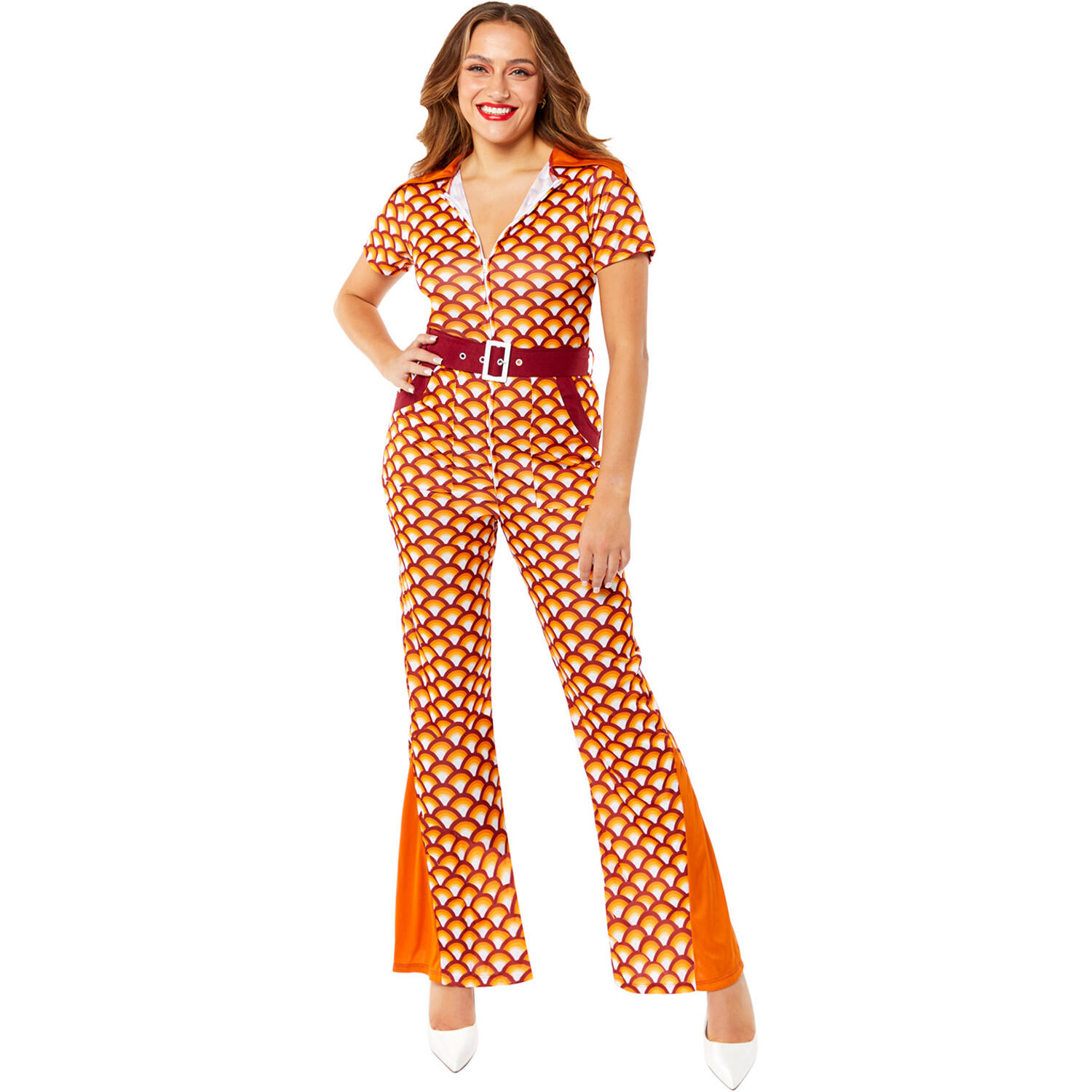 Womens Costume 70's Jumpsuit Medium