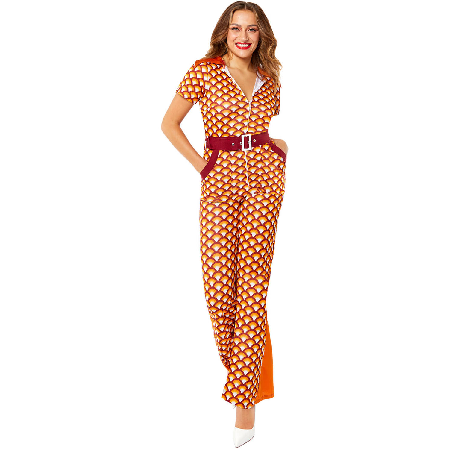 Womens Costume 70's Jumpsuit Large