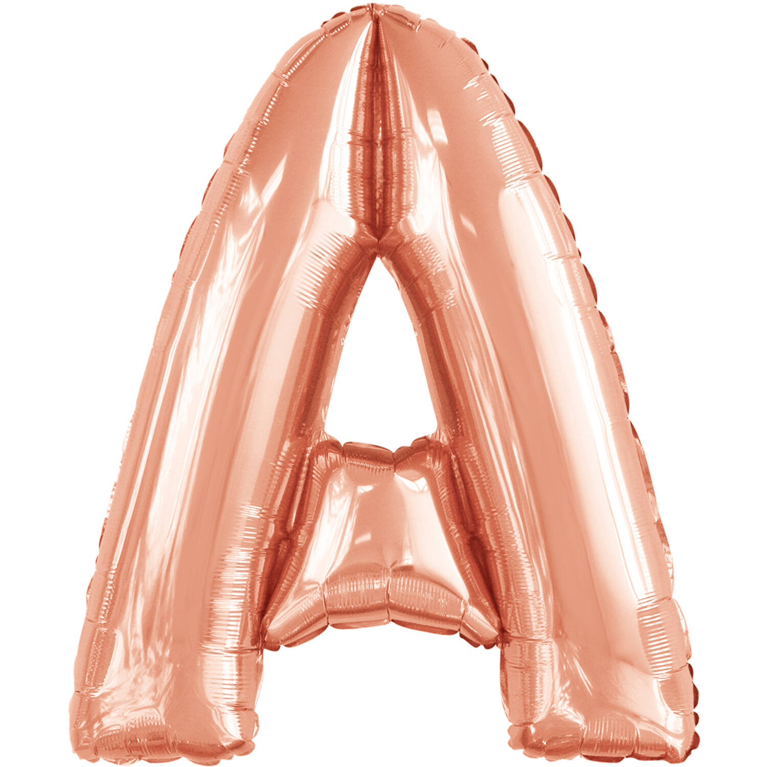 Large Letter A Rose Gold Foil Balloon N34 Packaged 86 cm x 67 cm