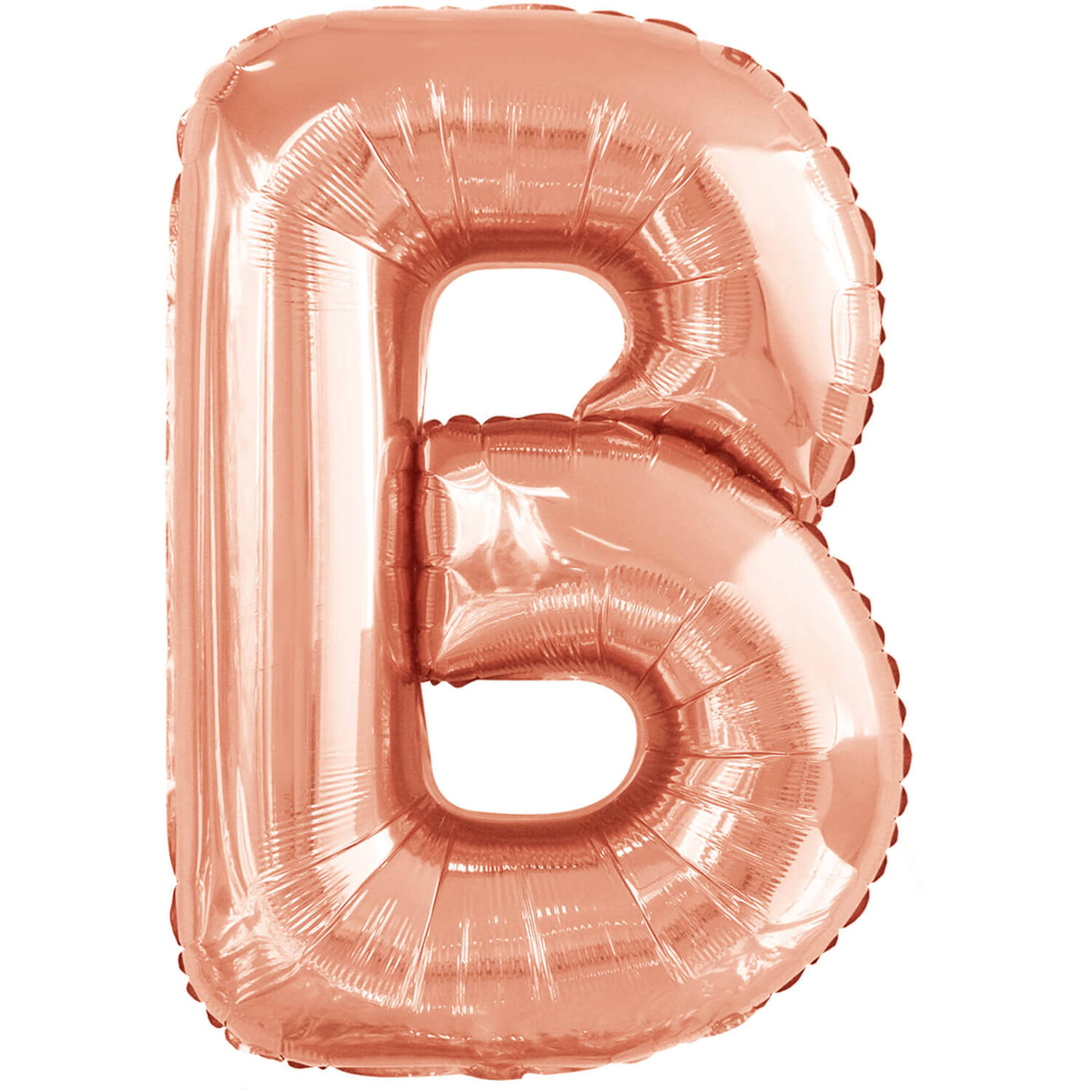 Large Letter B Rose Gold Foil Balloon N34 Packaged 84 cm x 59 cm