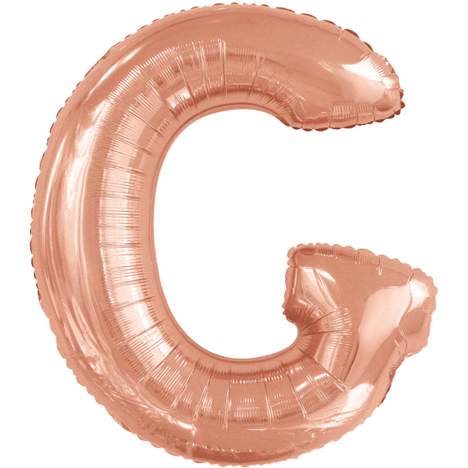 Large Letter G Rose Gold Foil Balloon N34 Packaged 84 cm x 74 cm