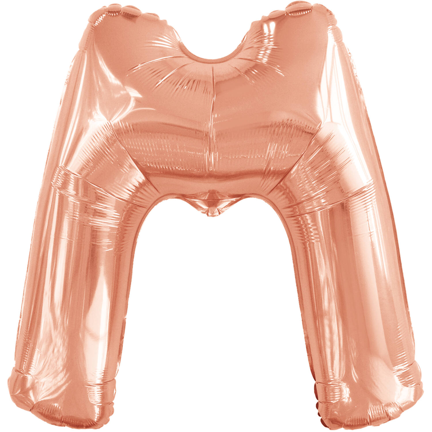 Large Letter M Rose Gold Foil Balloon N34 Packaged 83 cm x 69 cm