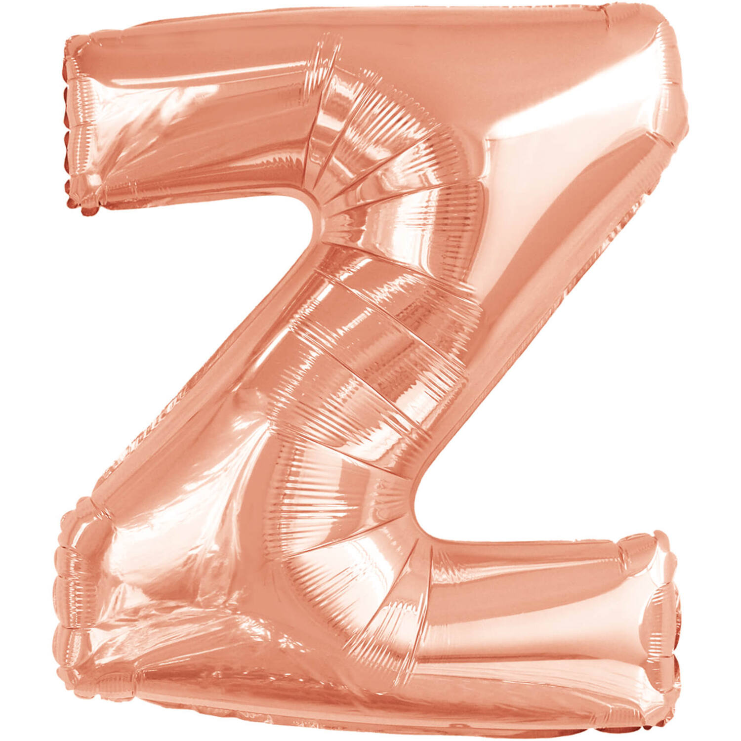 Large Letter Z Rose Gold Foil Balloon N34 Packaged 83 cm x 60 cm