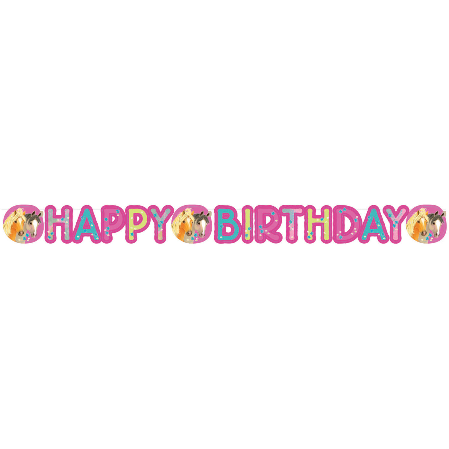 Pretty Pony Letter Banner Paper 180 x 15 cm