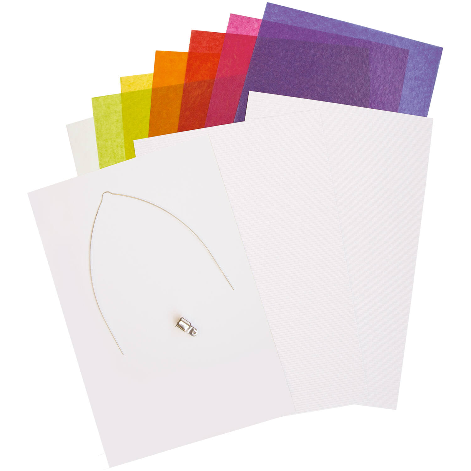 Lantern Building Kit DIY Rainbow Paper 12 Pieces