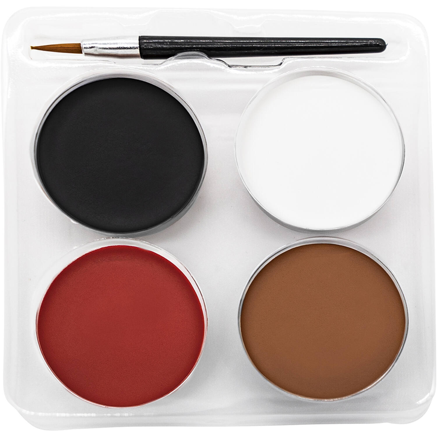 Aqua Kit Voodoo Doll (4 x Face Paint 3.5 g / 1 Brush)