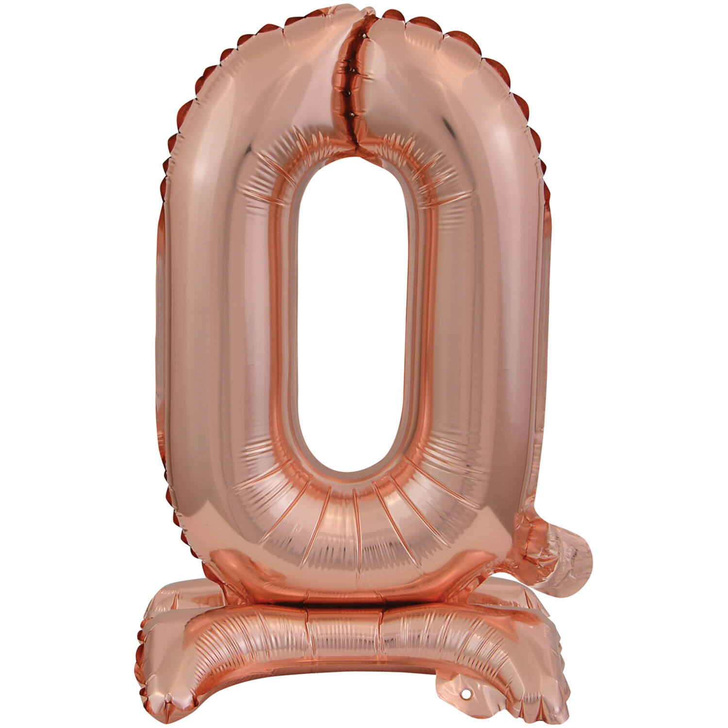 Mini Number 0 Rose Gold Foil Balloon N16 Packaged 36 cm x 22 cm