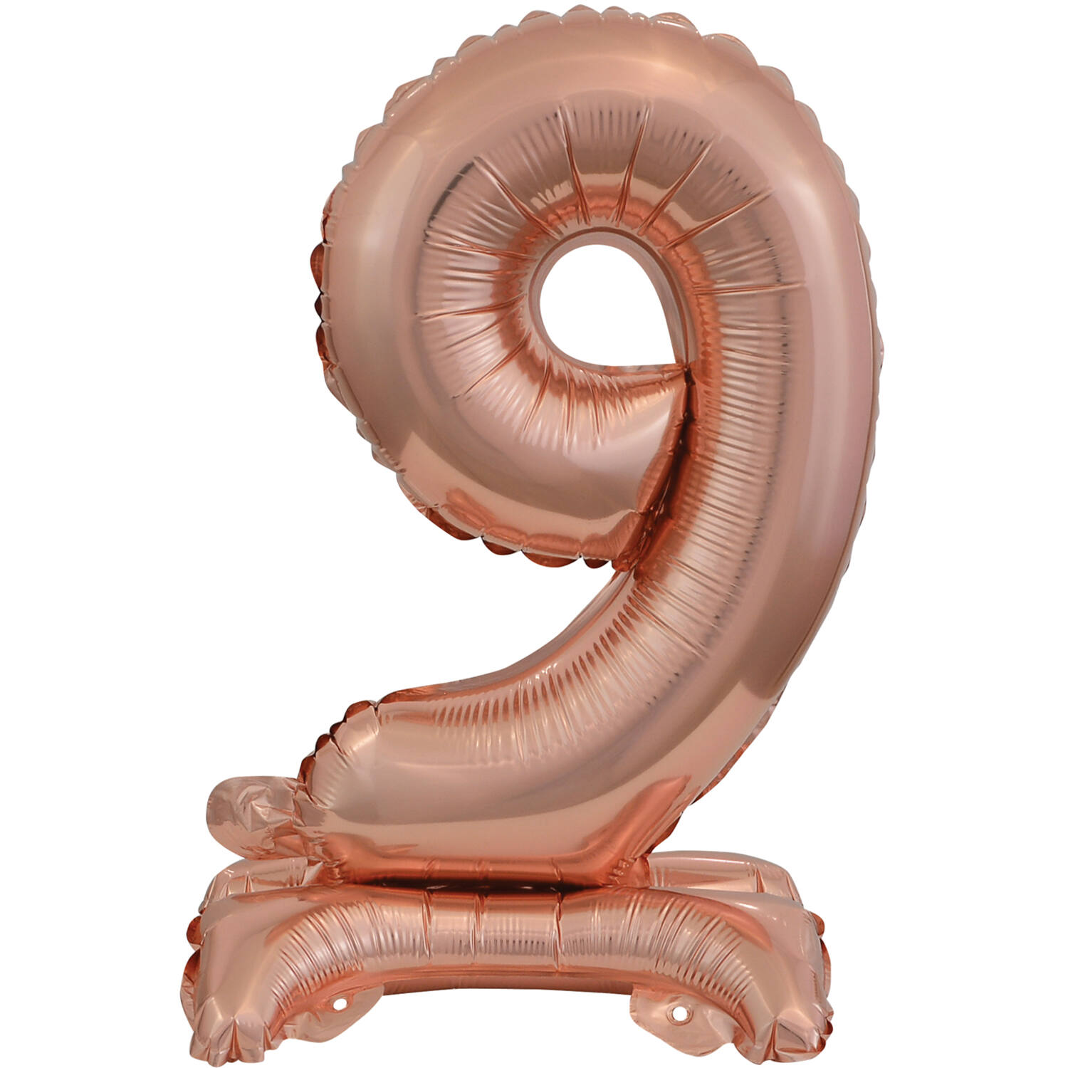 Mini Number 9 Rose Gold Foil Balloon N16 Packaged 36 cm x 22 cm