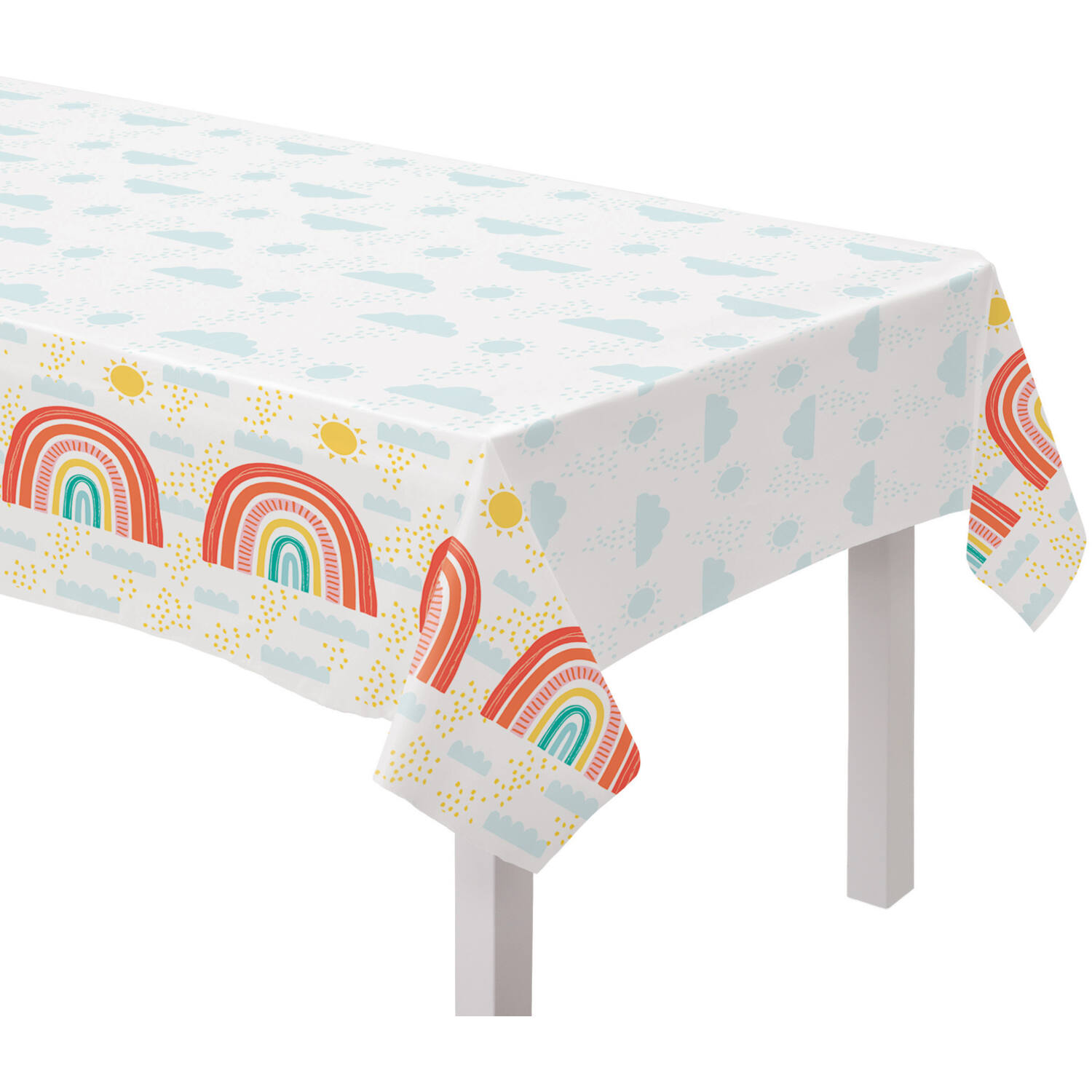 Tablecover Retro Rainbow Paper 120 x 180 cm