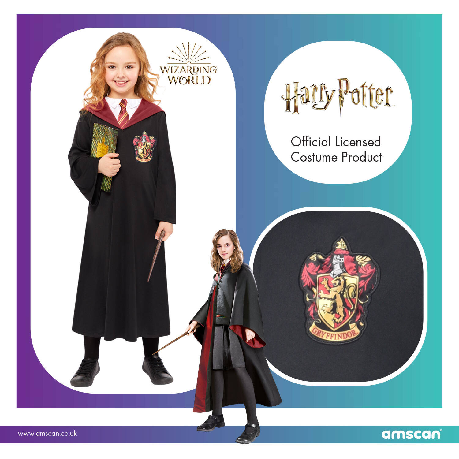 Child Costume Hermione Robe Kit 6-8 Years