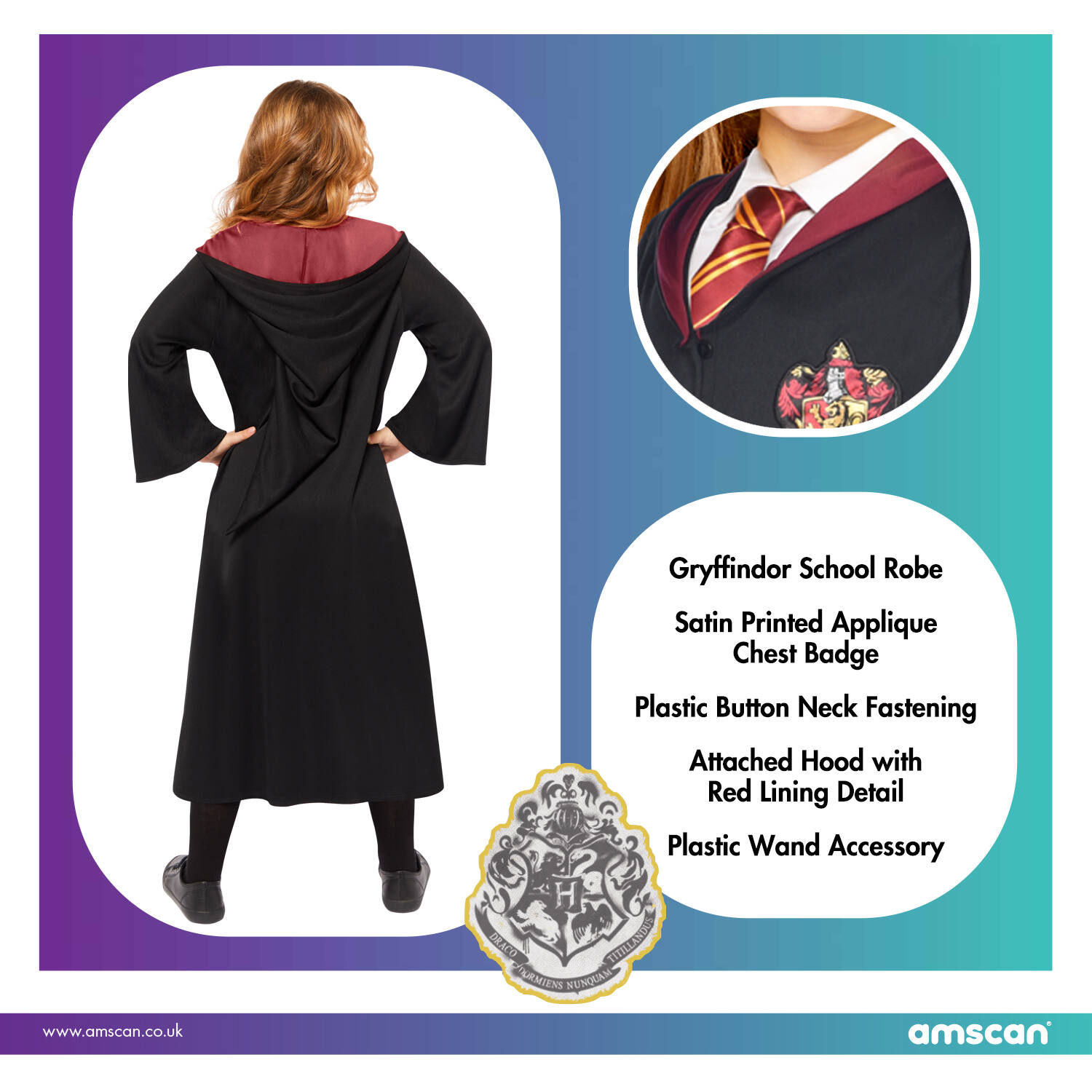 Child Costume Hermione Robe Kit 8-10 Years