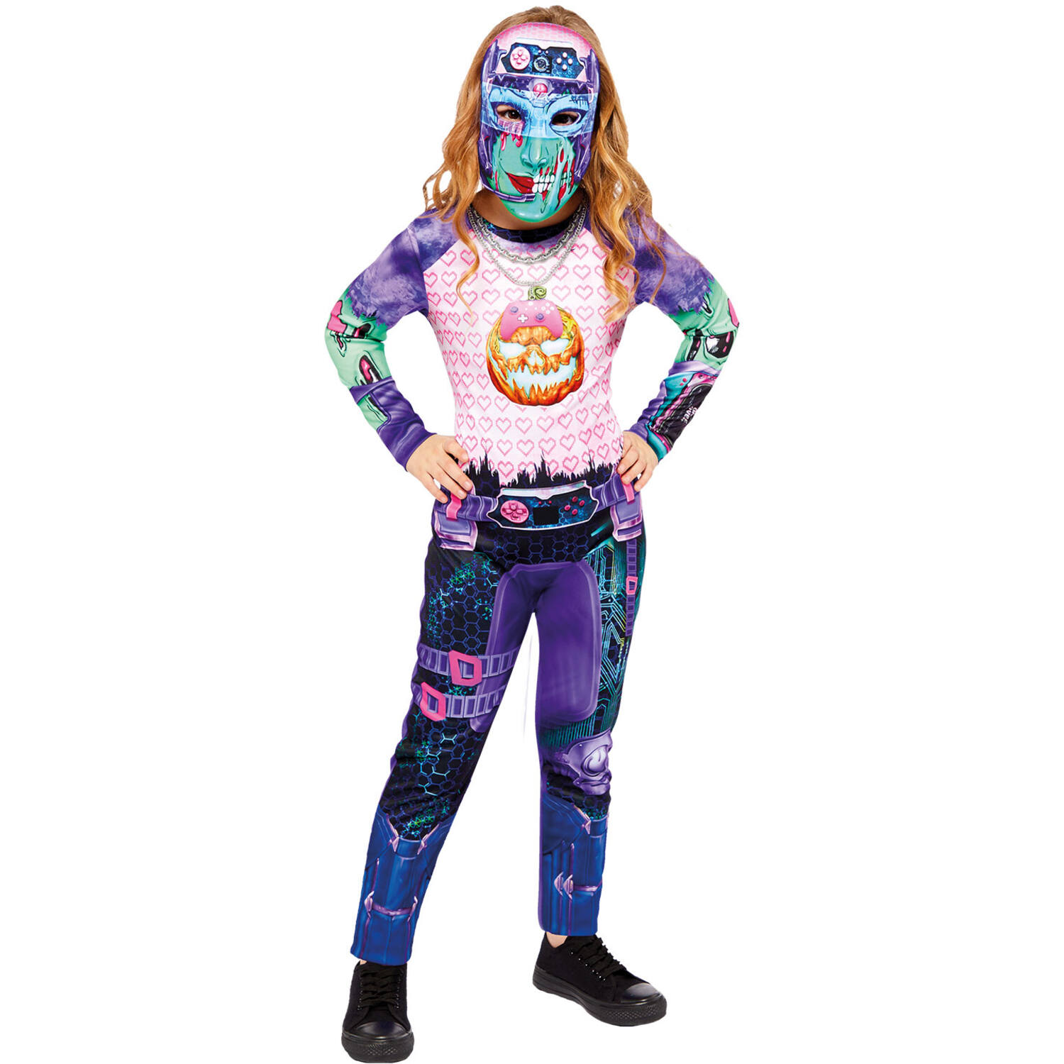 Child Costume Gamer Girl Age 10-12 Years