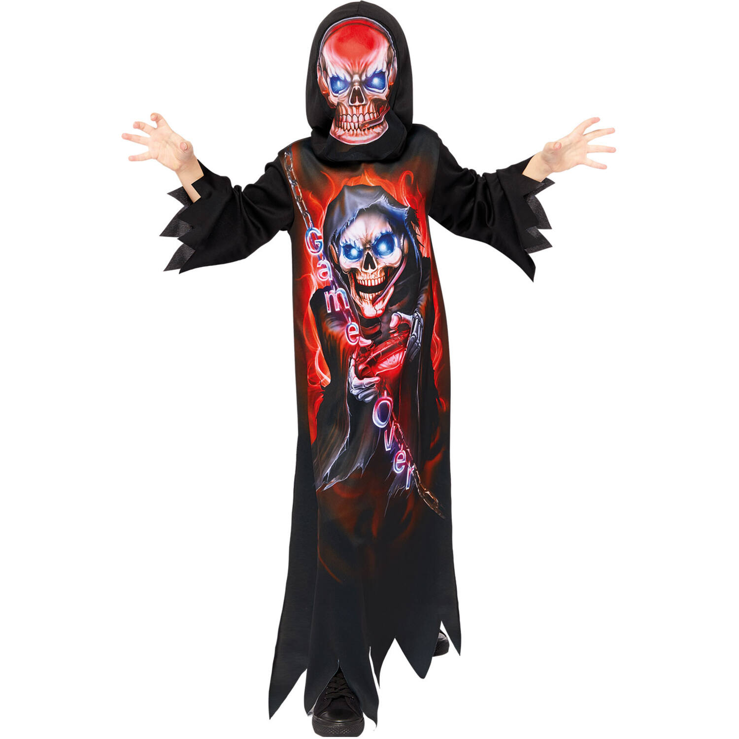 Child Costume Gaming Reaper Age 4-6 Years