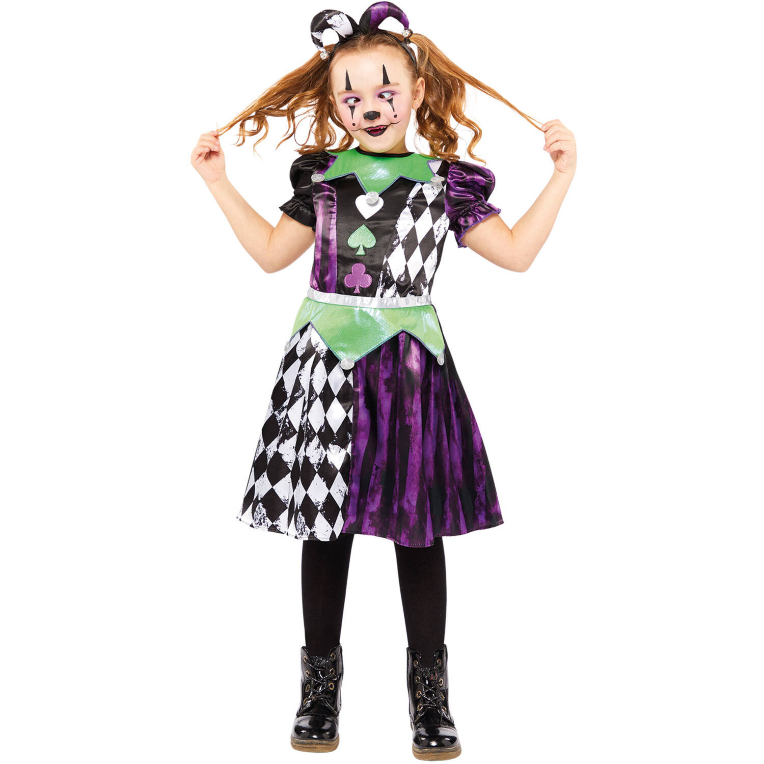 Child Costume Jester Girl Age 6-8 Years
