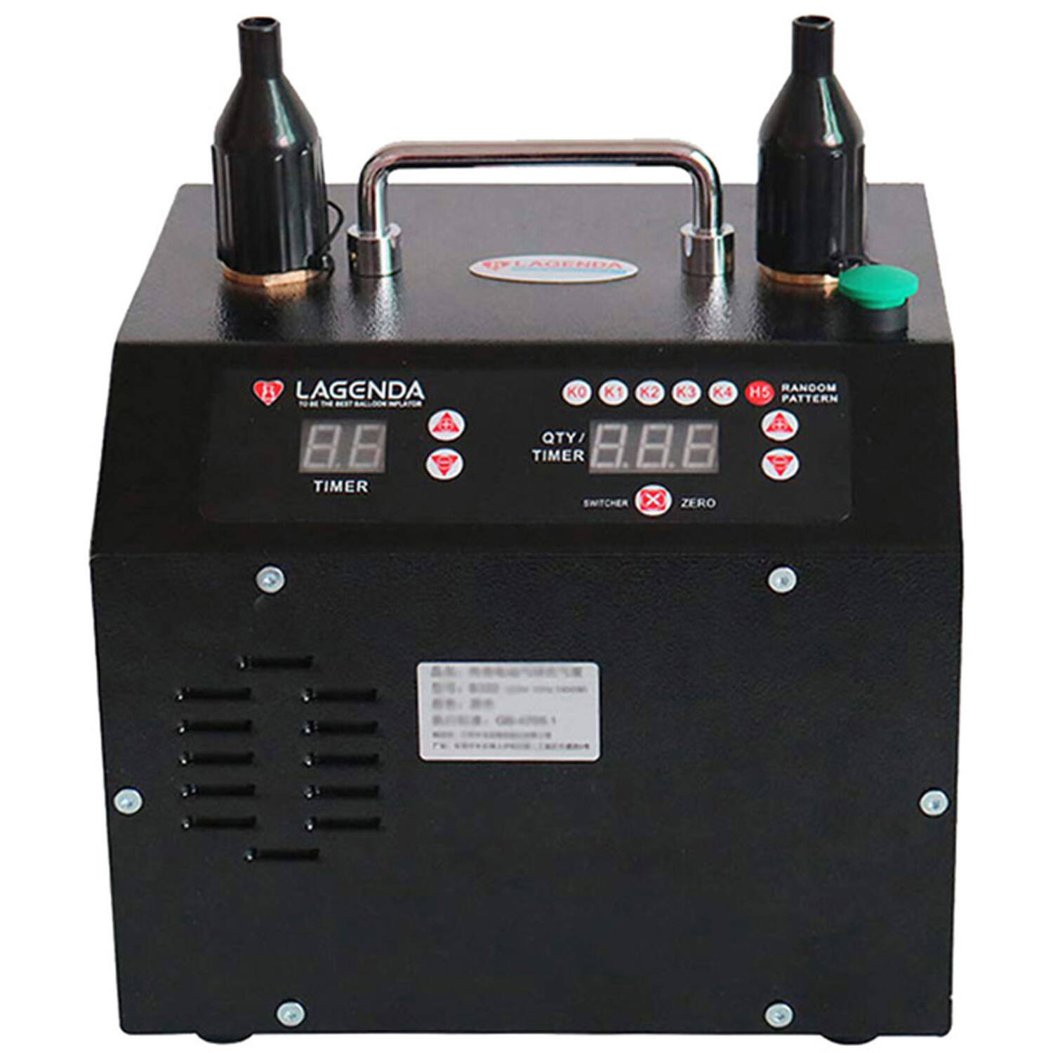 Lagenda B322 V5.0 - Dual Digital Balloon Inflator with App Control for Latex Balloons