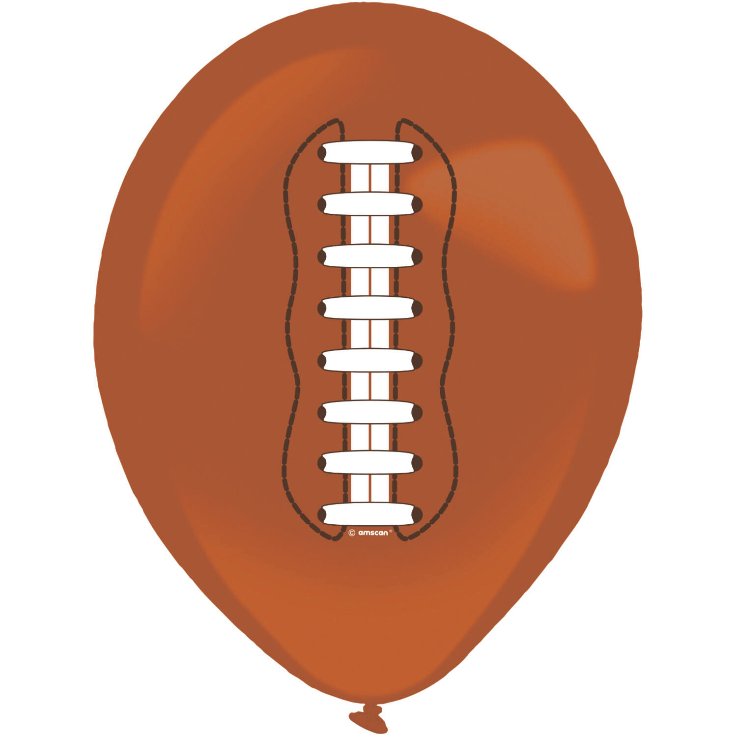 6 Latex Balloons Touchdown! One Sided Print 27.5 cm / 11"
