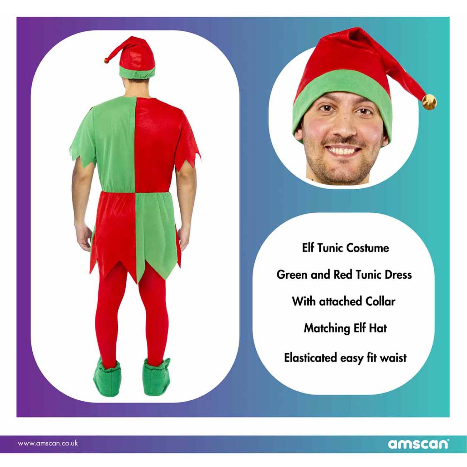 Adult Costume Basic Elf Men Standard