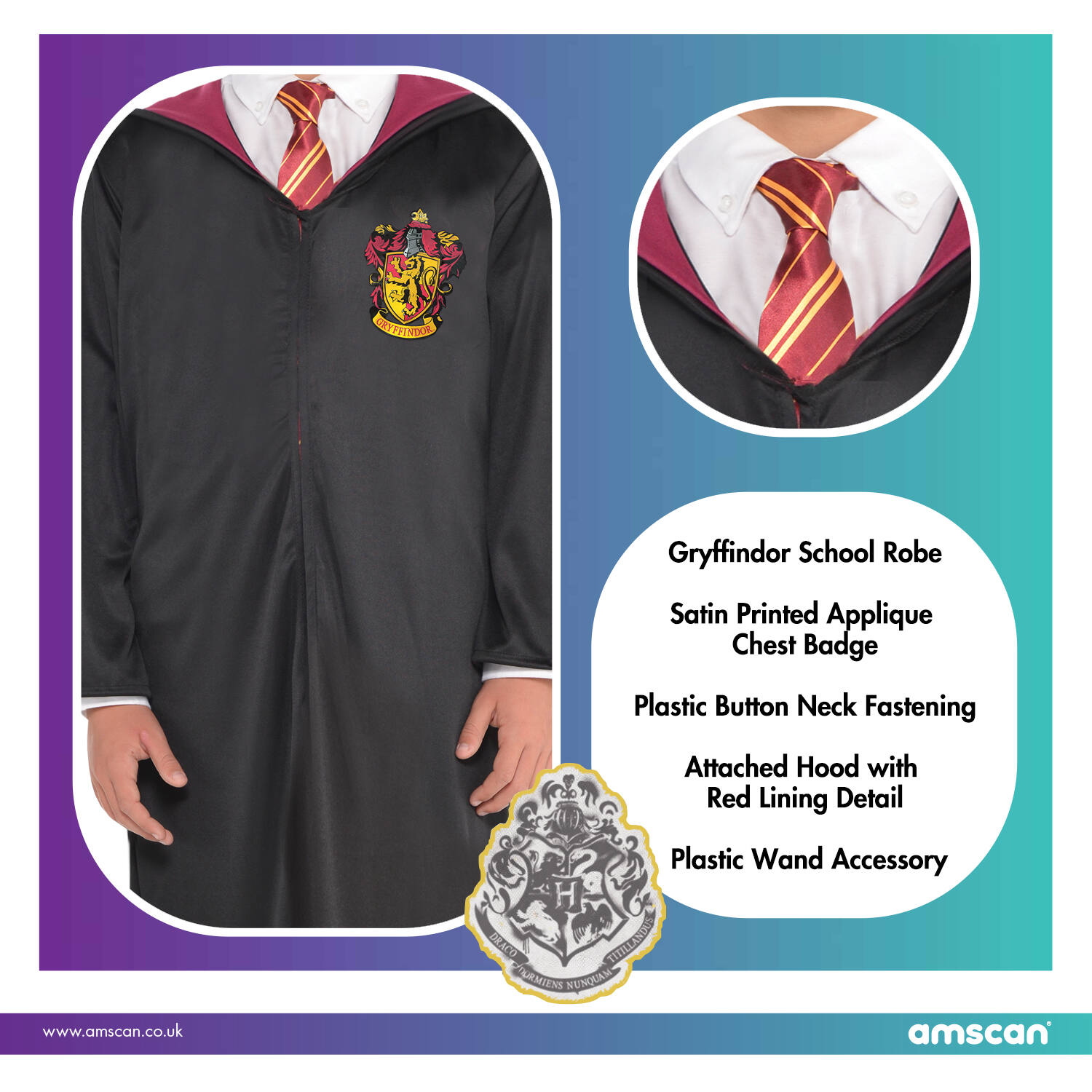 Adult Costume Gryffindor Size Plus