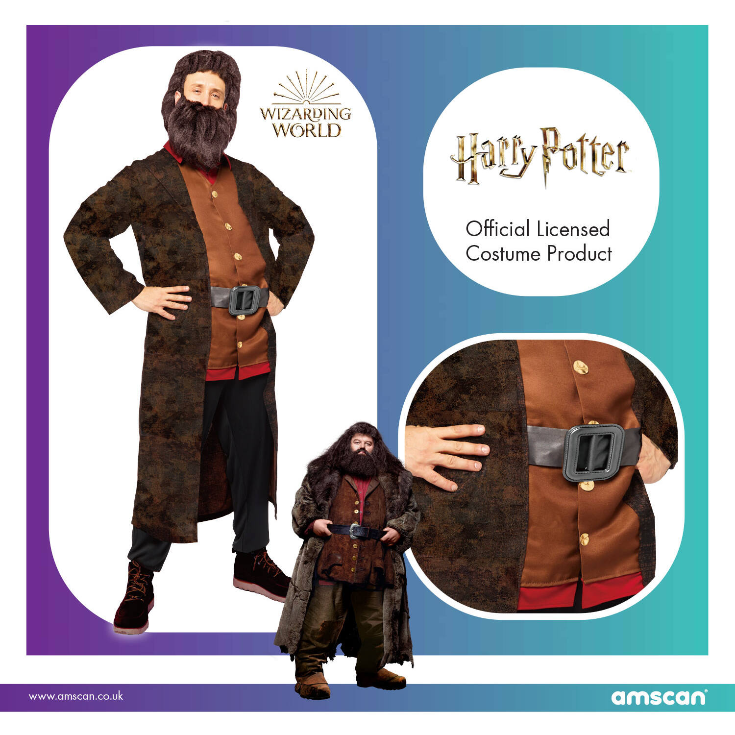 Adult Costume Hagrid Size XL
