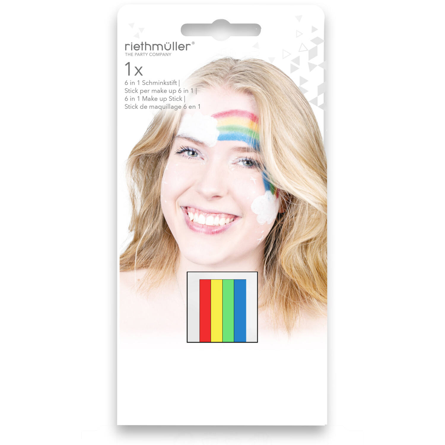 6 in 1 Make Up Sticks Rainbow