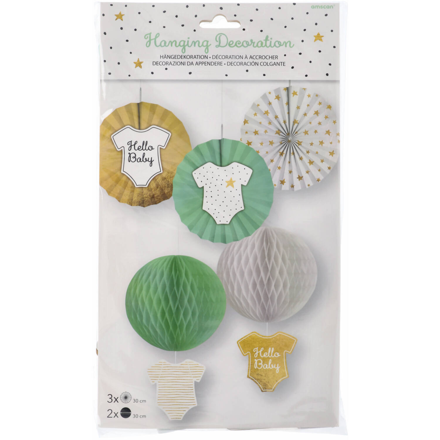 Hanging Decoration Hello Baby 5 Parts