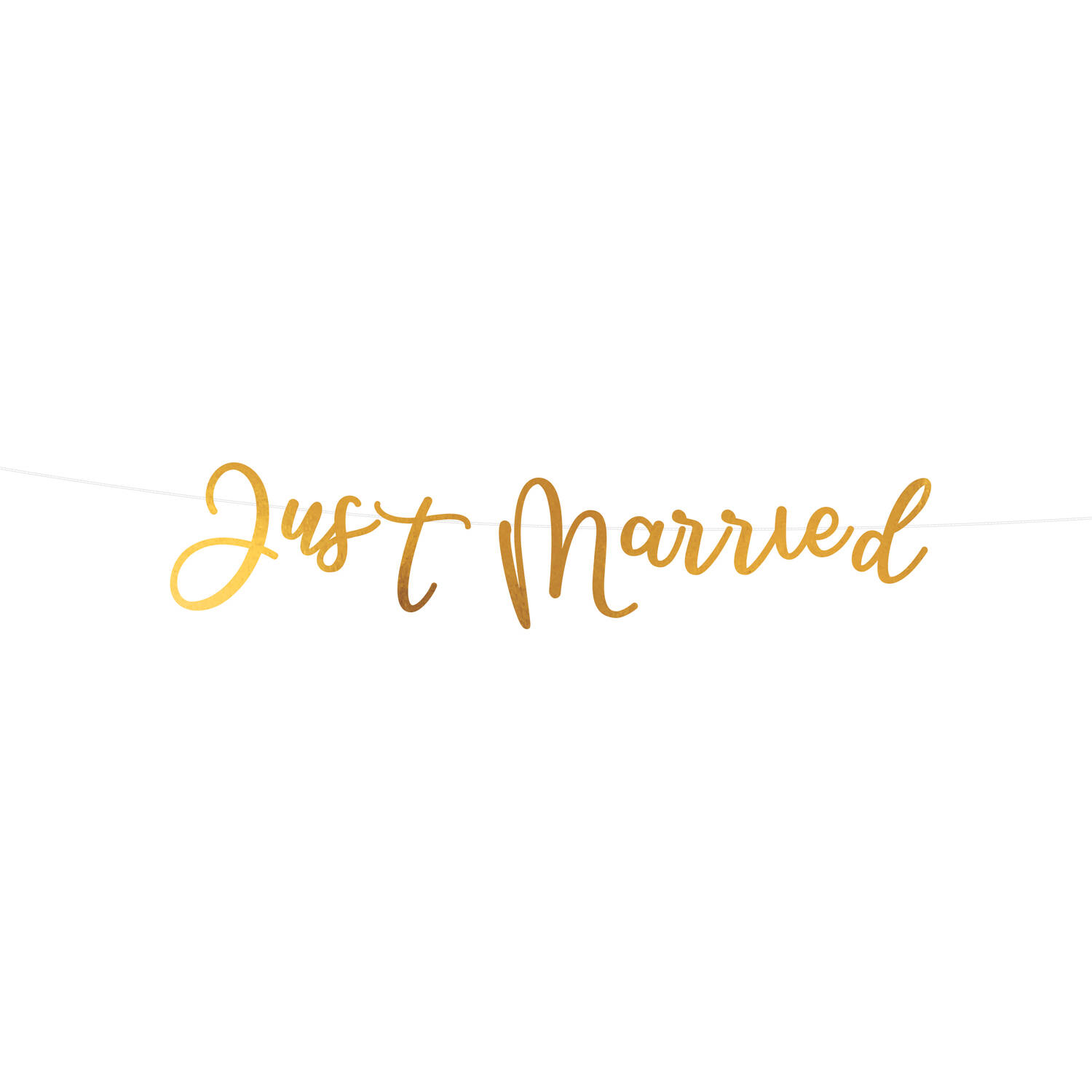 Letter Banner "Just Married" Wedding Paper 91.5 cm