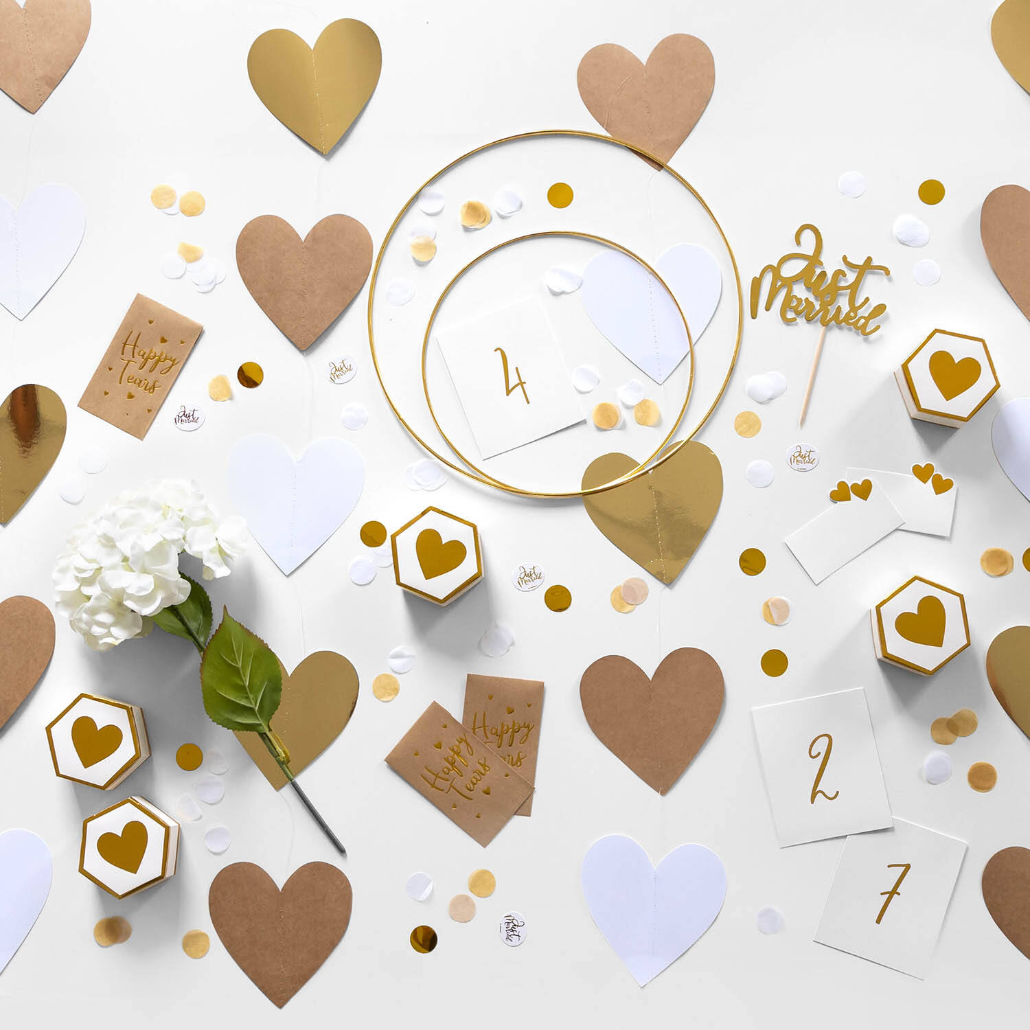 8 Table Cards with Numbers Wedding Paper