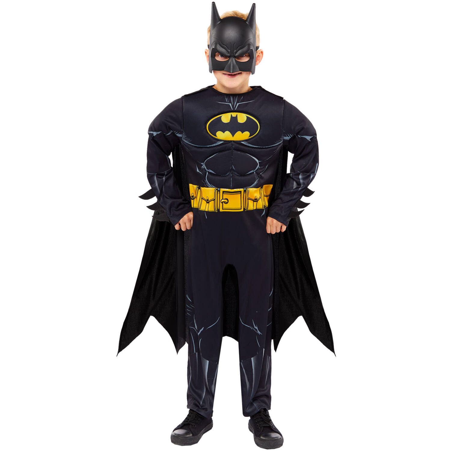 Child Costume Batman Comic Boys Age 4-6 Years