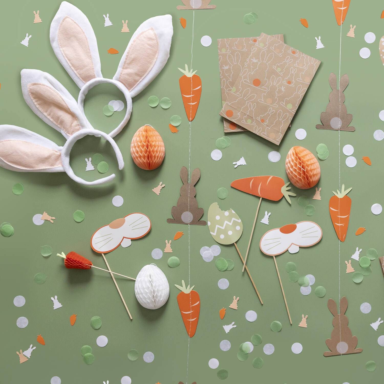 Deco Confetti Easter Bunny Paper